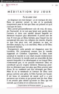 Magnificat en Français android App screenshot 2